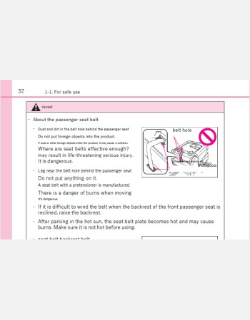 toyota porte 2019-2020 owners manual in english